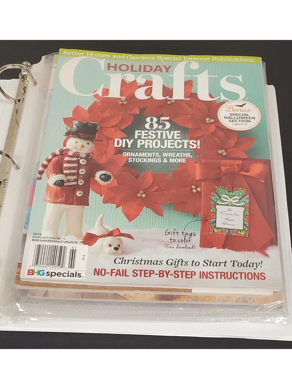 Set of 6 Craft and Quilting Magazines Including Holiday Crafts, Make It Yourself